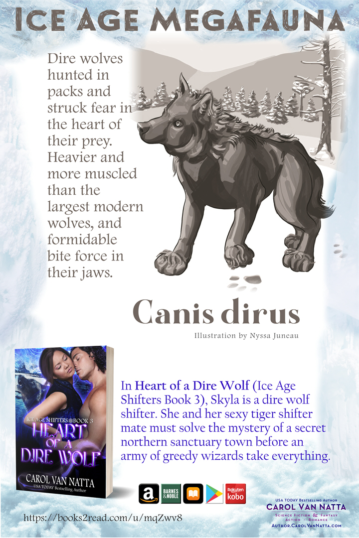 Illustration of a dire wolf for Heart of a Dire Wolf