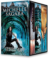 Chronicles of Elantra box set cover image - authors of color write fantasy romances, too