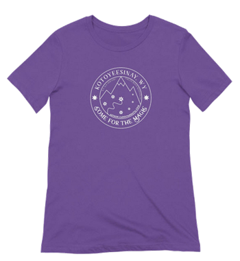 Store photo of a purple T-shirt