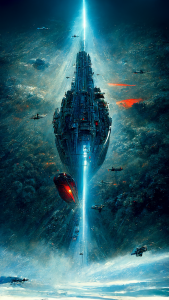 Starship movie poster by MidJourney