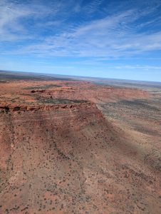 Aerial view of Kings Canyon in Central Australia, thanks to an Aussie adventure helicopter ride