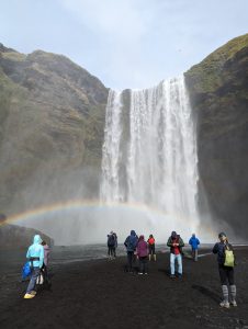 Skógafoss waterfall in south Iceland. Photo (c)2023 Carol Van Natta