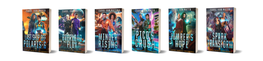 Books in the Central Galactic Concordance series by Carol Van Natta